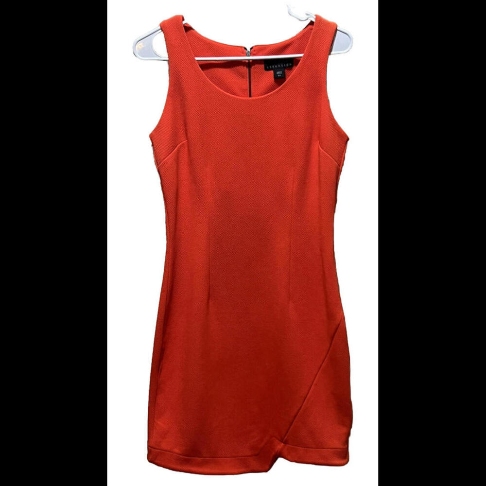 Express Vibrant Orange Mini Dress